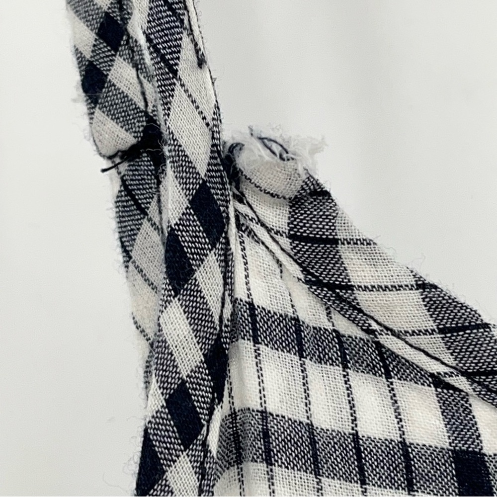 Toad&Co S Airbrush Maxi Dress Organic Cotton blue Stripe plaid sleeveless - Picture 10 of 13